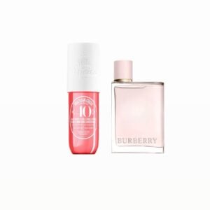 pack rose ( brume 40+ testeur burberry her)